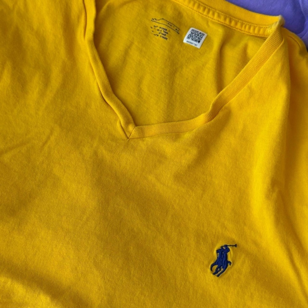 y2k vintage ralph lauren cropped blank short sleeve shirt SH - Picture 7 of 7